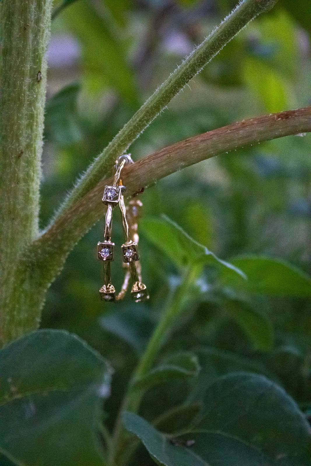 Remi Stone Deco Hoop Earrings