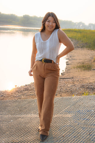 Glenna Paperbag Waist Pant Curvy