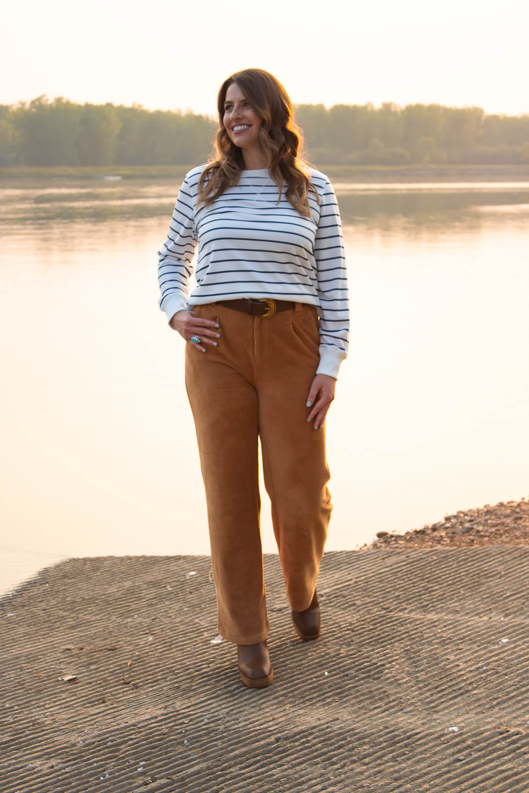Hilary Corduroy Wide Leg Pant