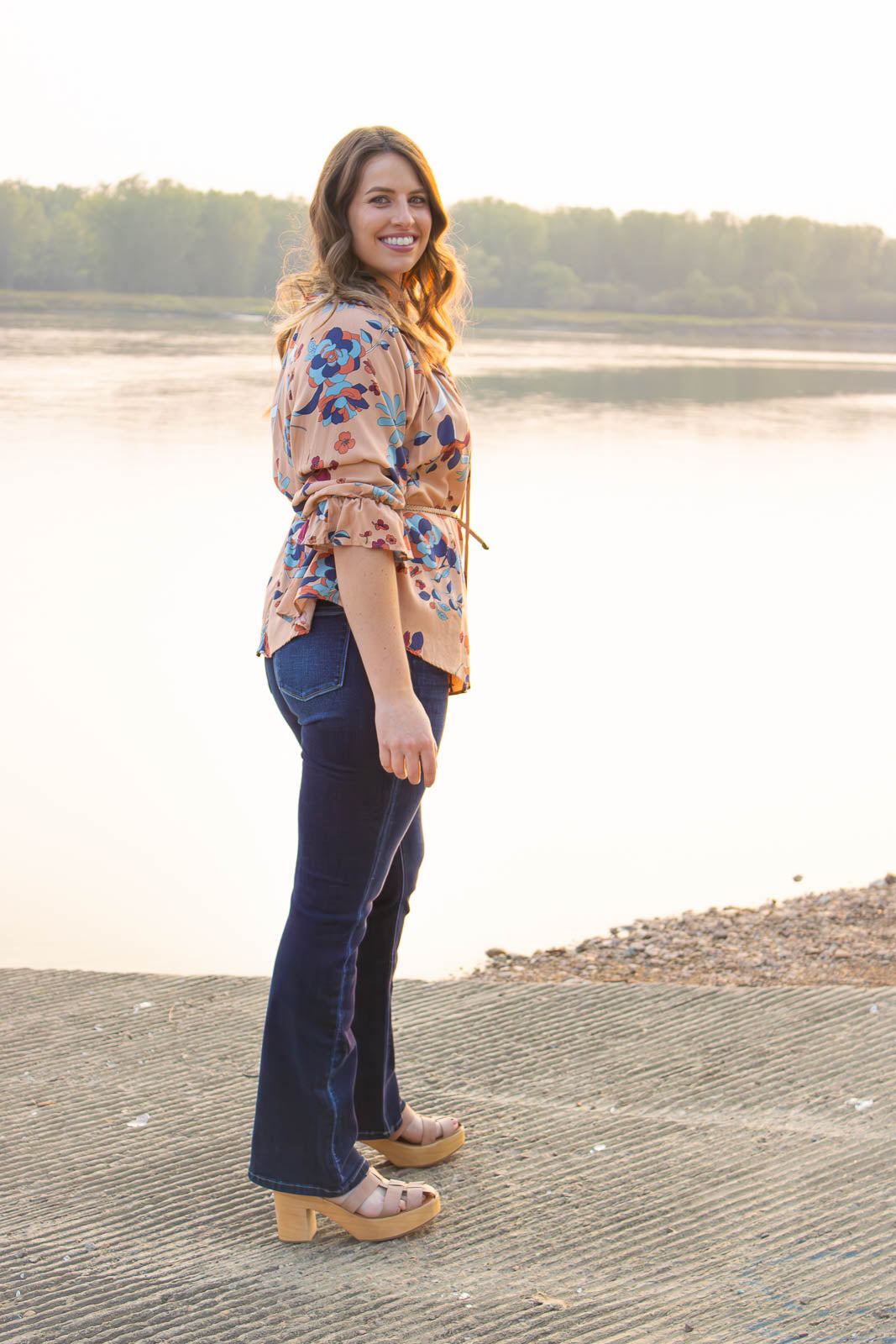 Powell Print Peasant Top