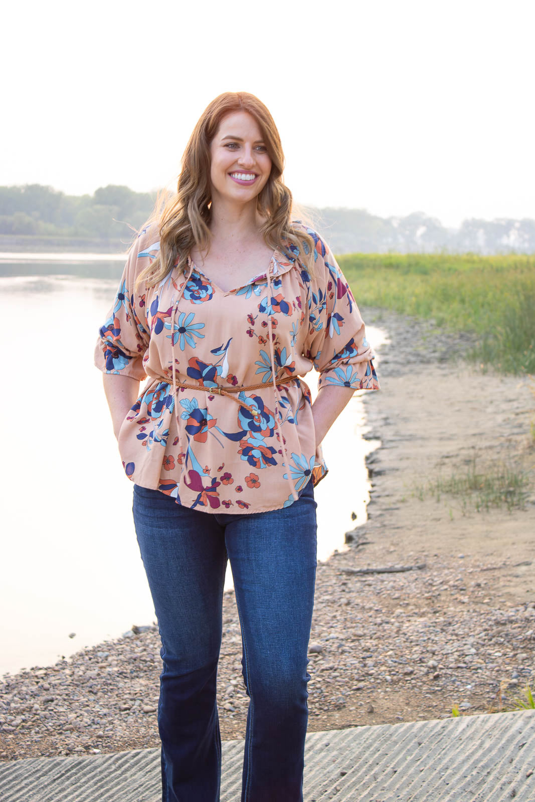 Powell Print Peasant Top