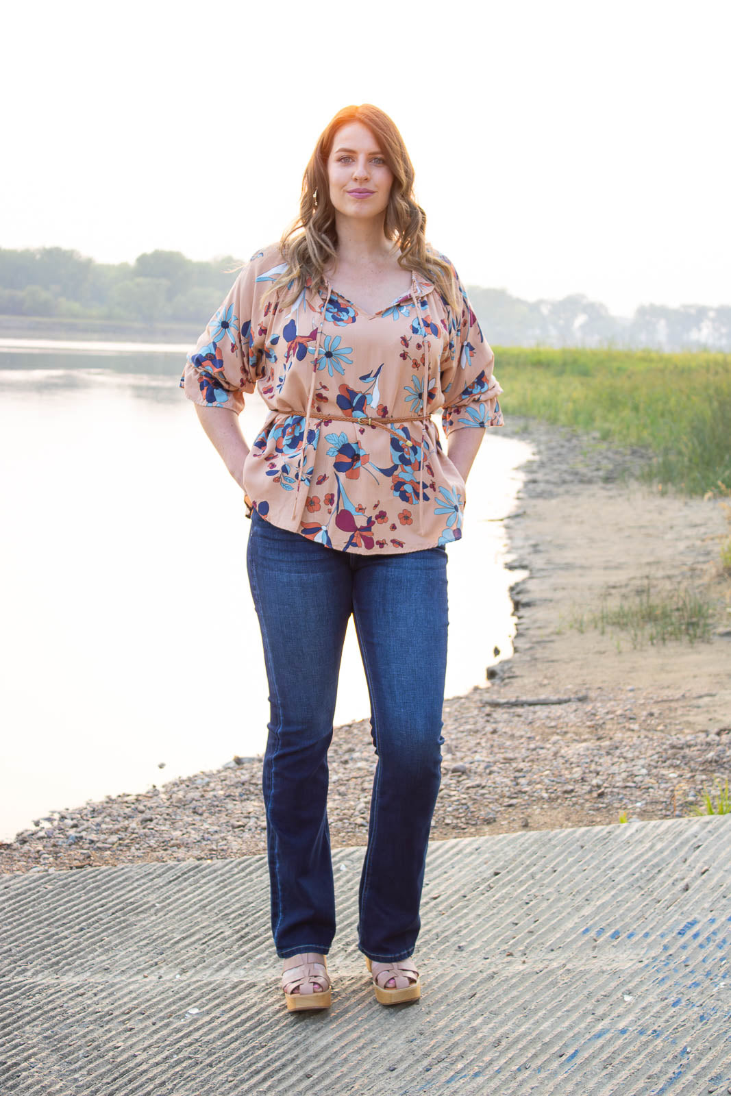 Powell Print Peasant Top