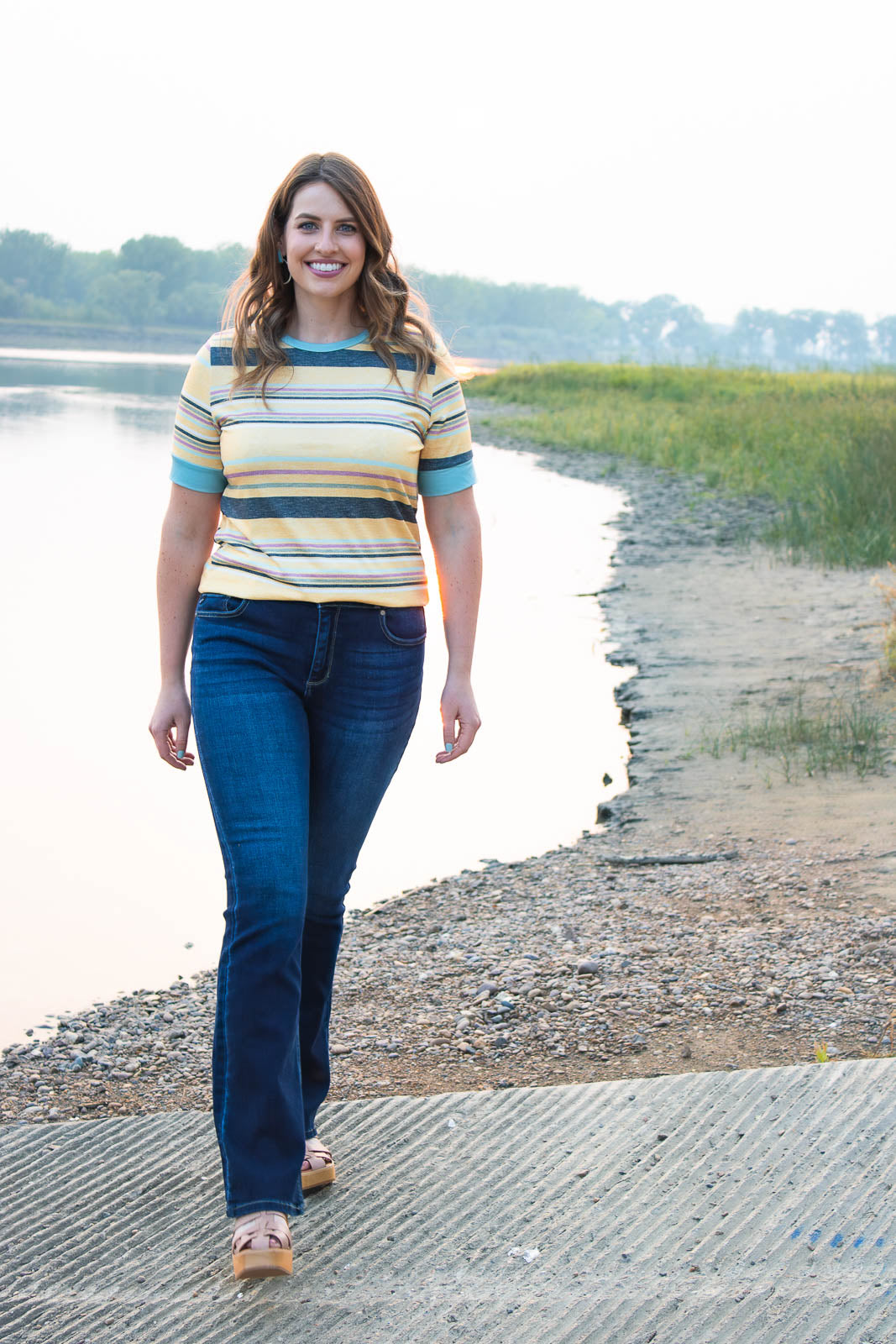 Tasha Striped Crew Neck T-Shirt