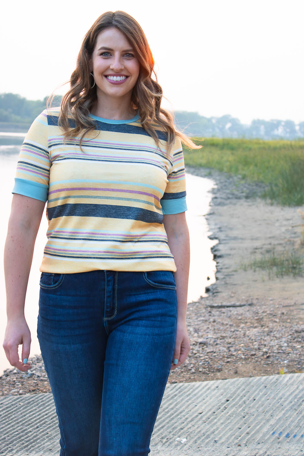 Tasha Striped Crew Neck T-Shirt