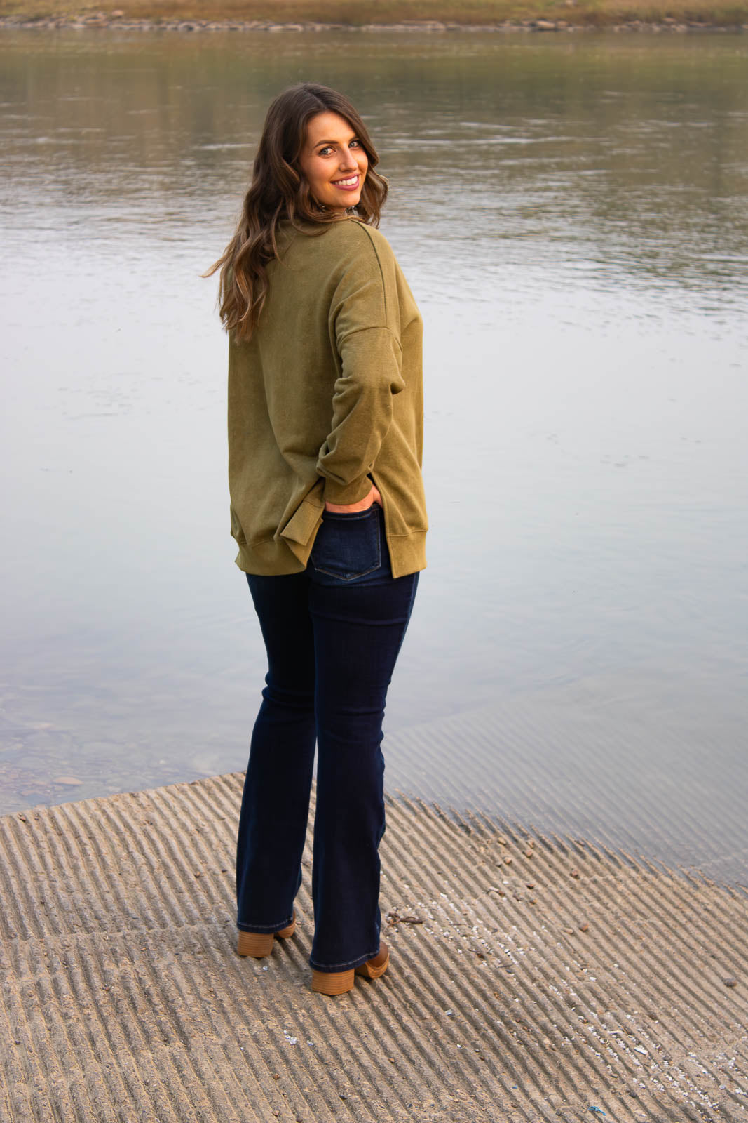 Beckett Oversized Sweatshirt-Green