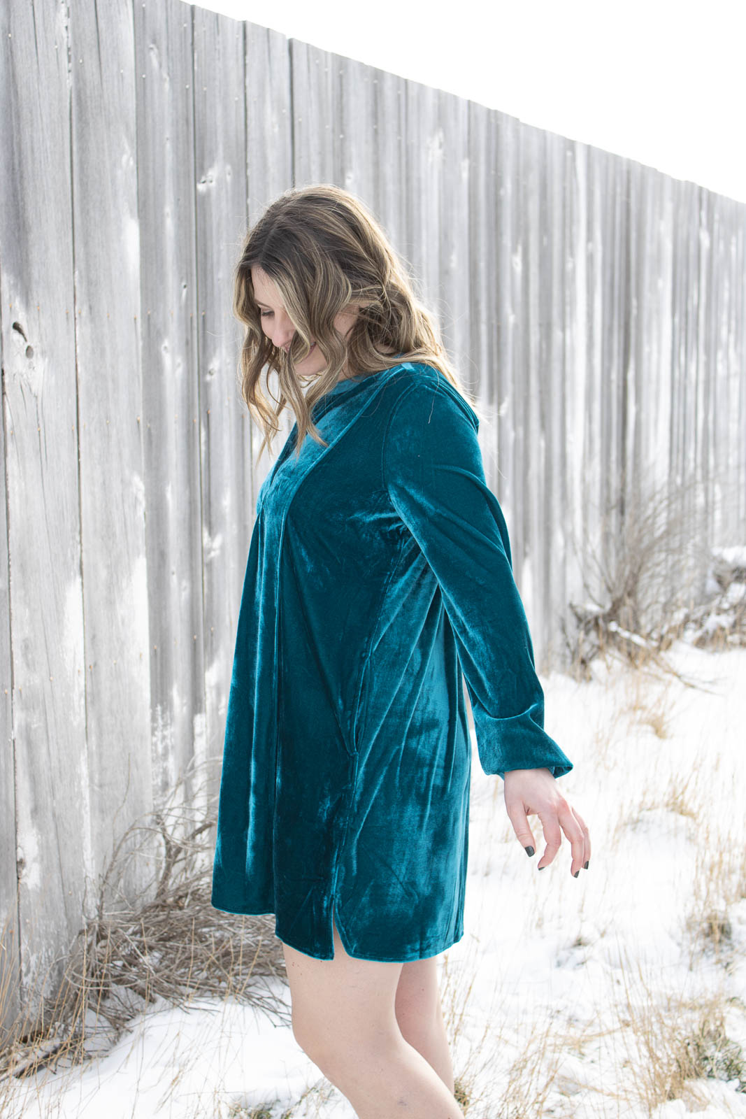 Valier Velvet Tunic Dress