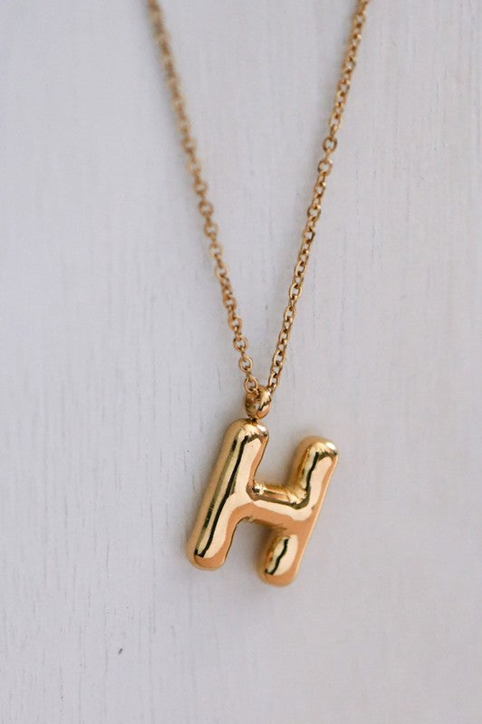 Troy Gold Dipped Initial Necklace