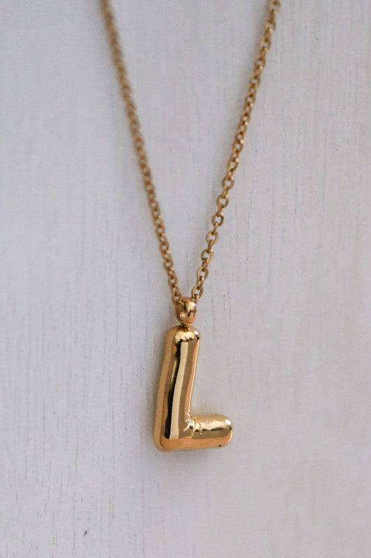 Troy Gold Dipped Initial Necklace