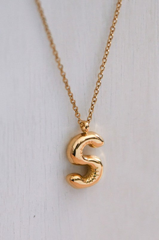 Troy Gold Dipped Initial Necklace