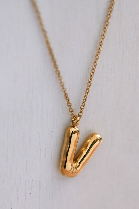 Troy Gold Dipped Initial Necklace