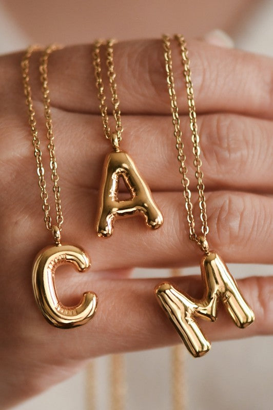 Troy Gold Dipped Initial Necklace