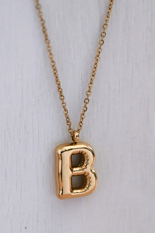 Troy Gold Dipped Initial Necklace