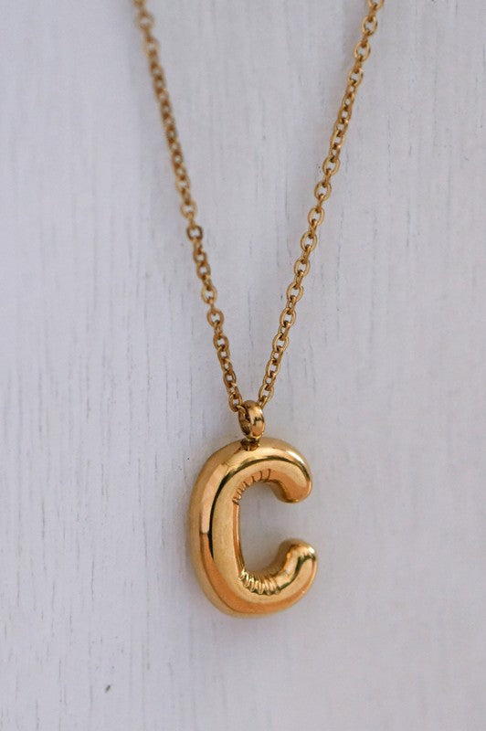 Troy Gold Dipped Initial Necklace