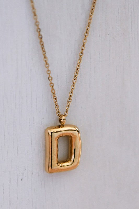 Troy Gold Dipped Initial Necklace