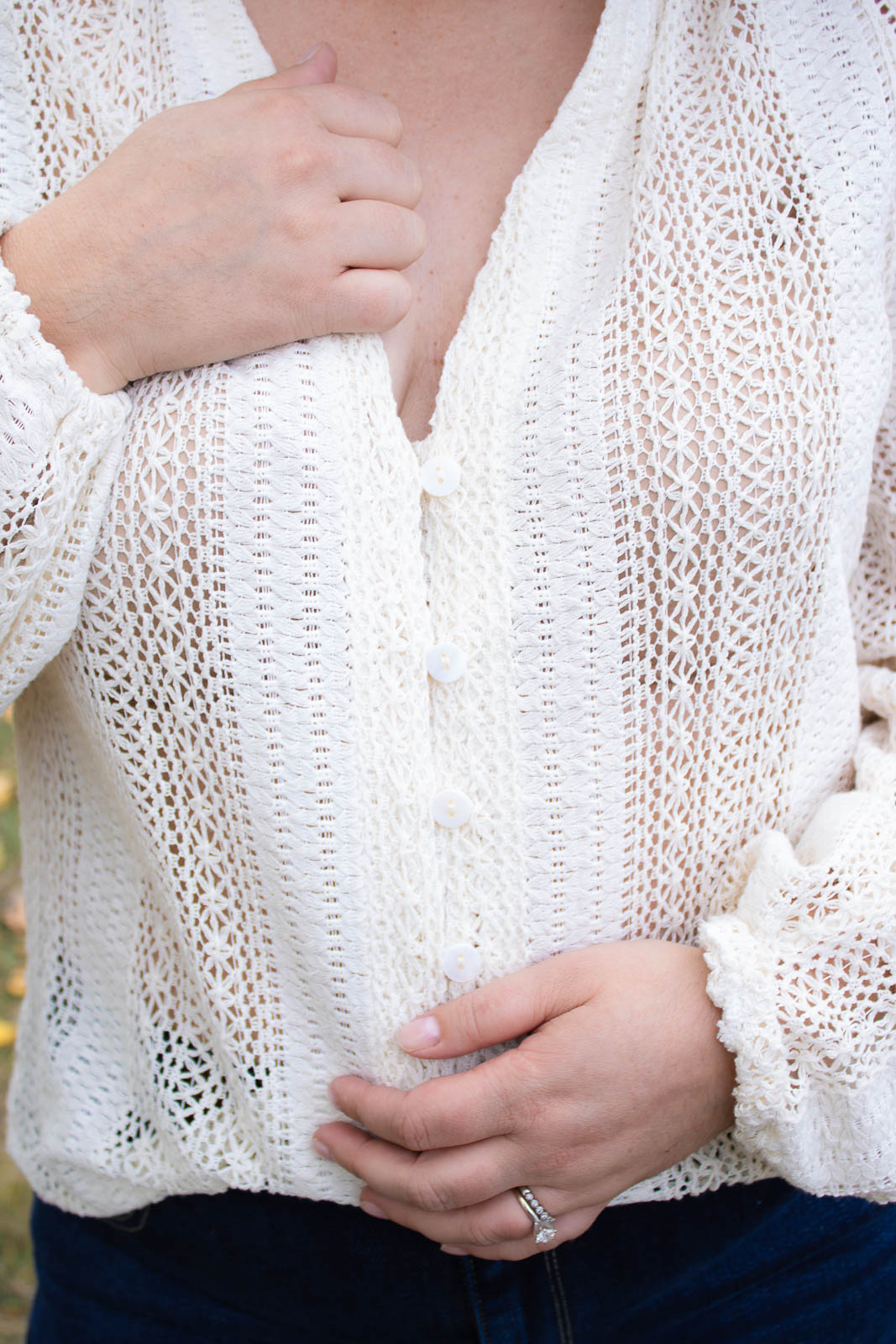 Keelin V-Neck Lace Shirt