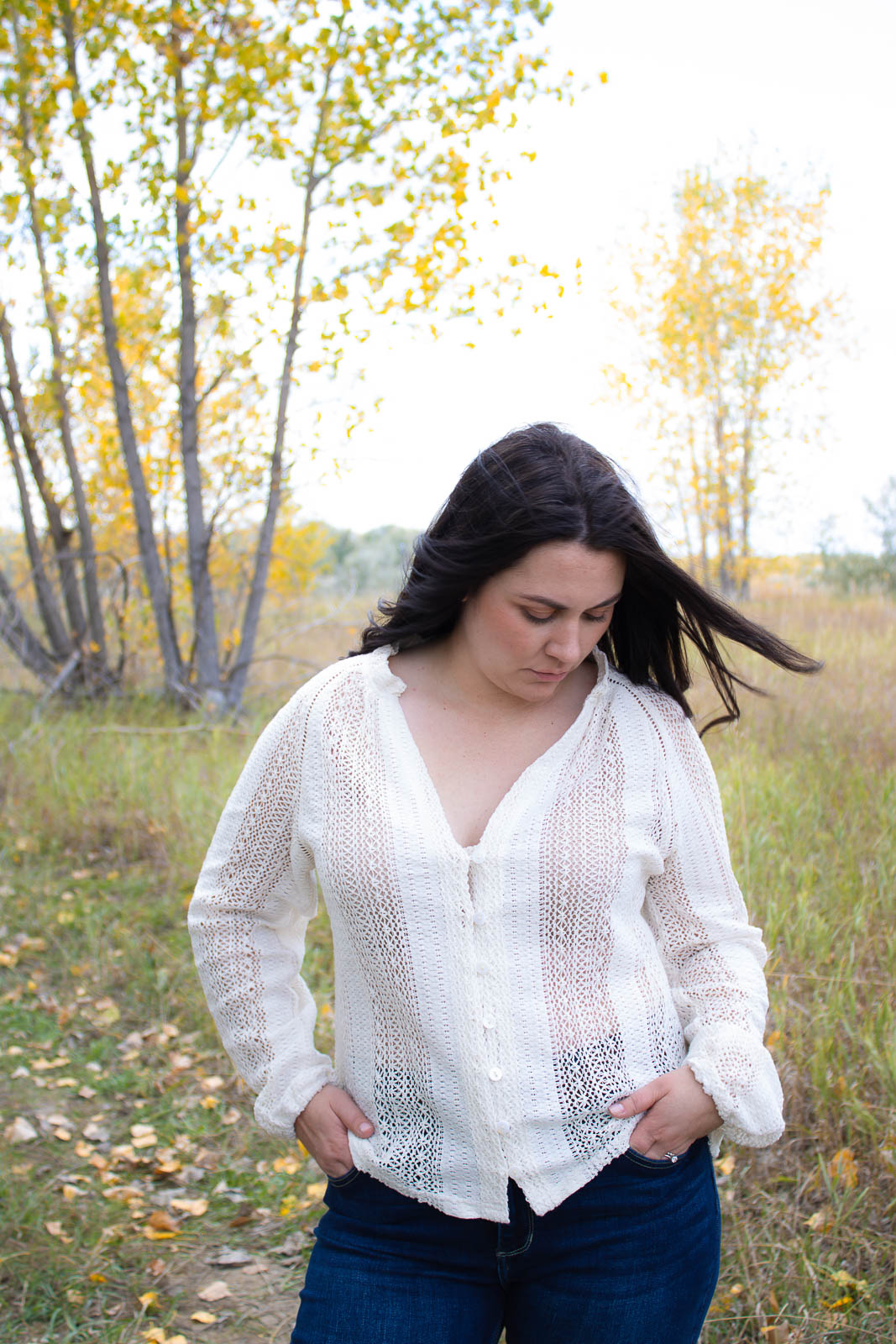 Keelin V-Neck Lace Shirt