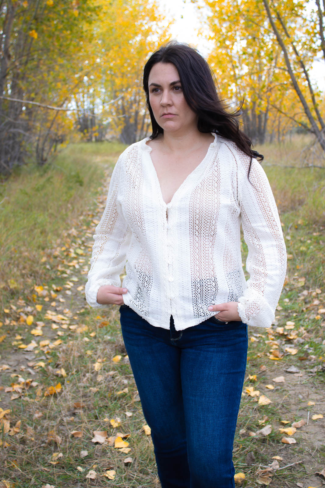 Keelin V-Neck Lace Shirt