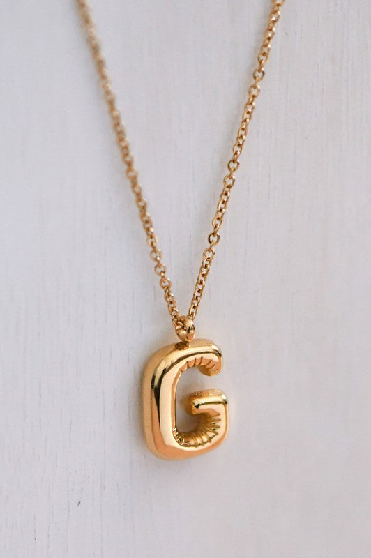 Troy Gold Dipped Initial Necklace