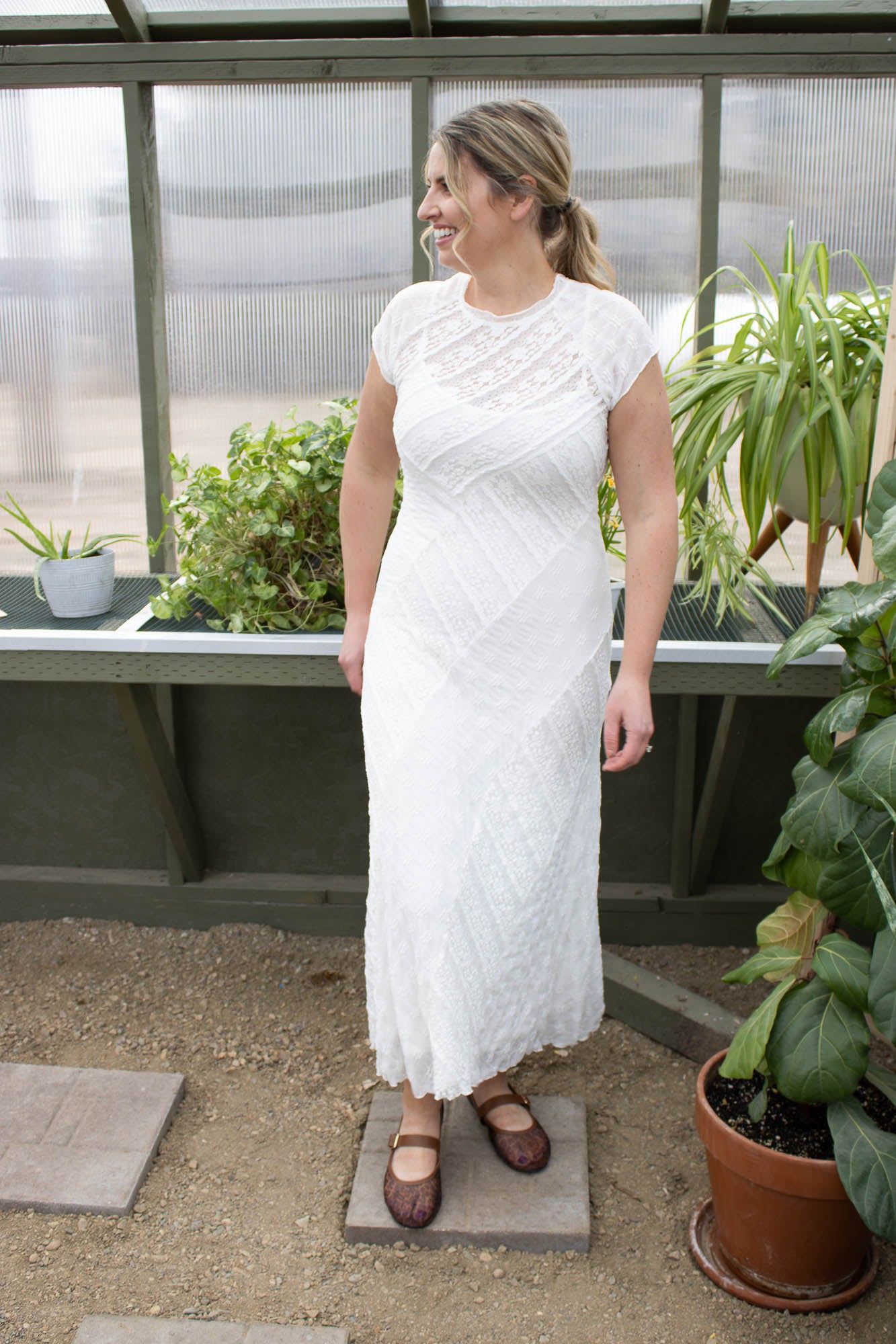 Bianca Mixed Lace Maxi Dress