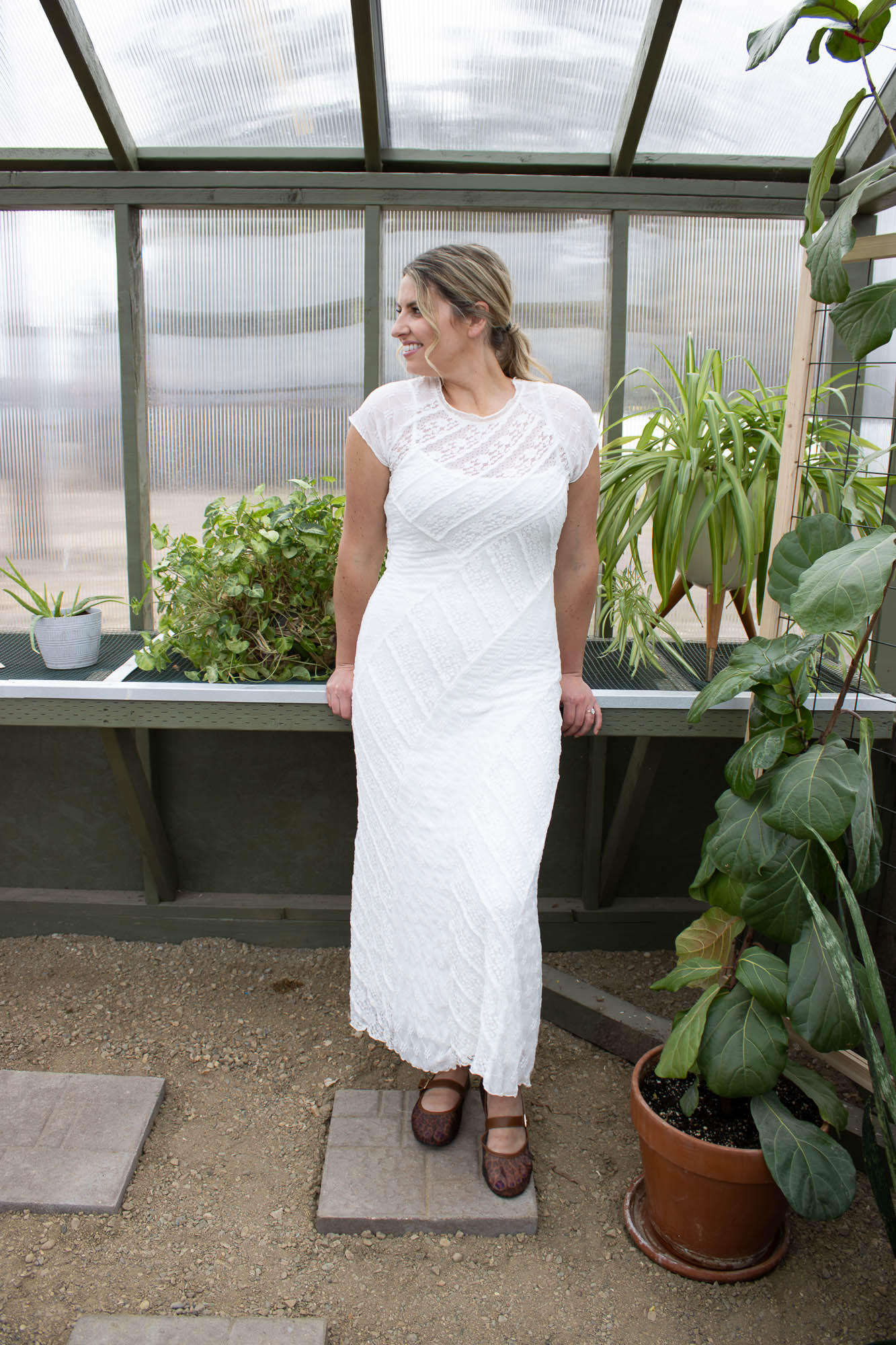 Bianca Mixed Lace Maxi Dress