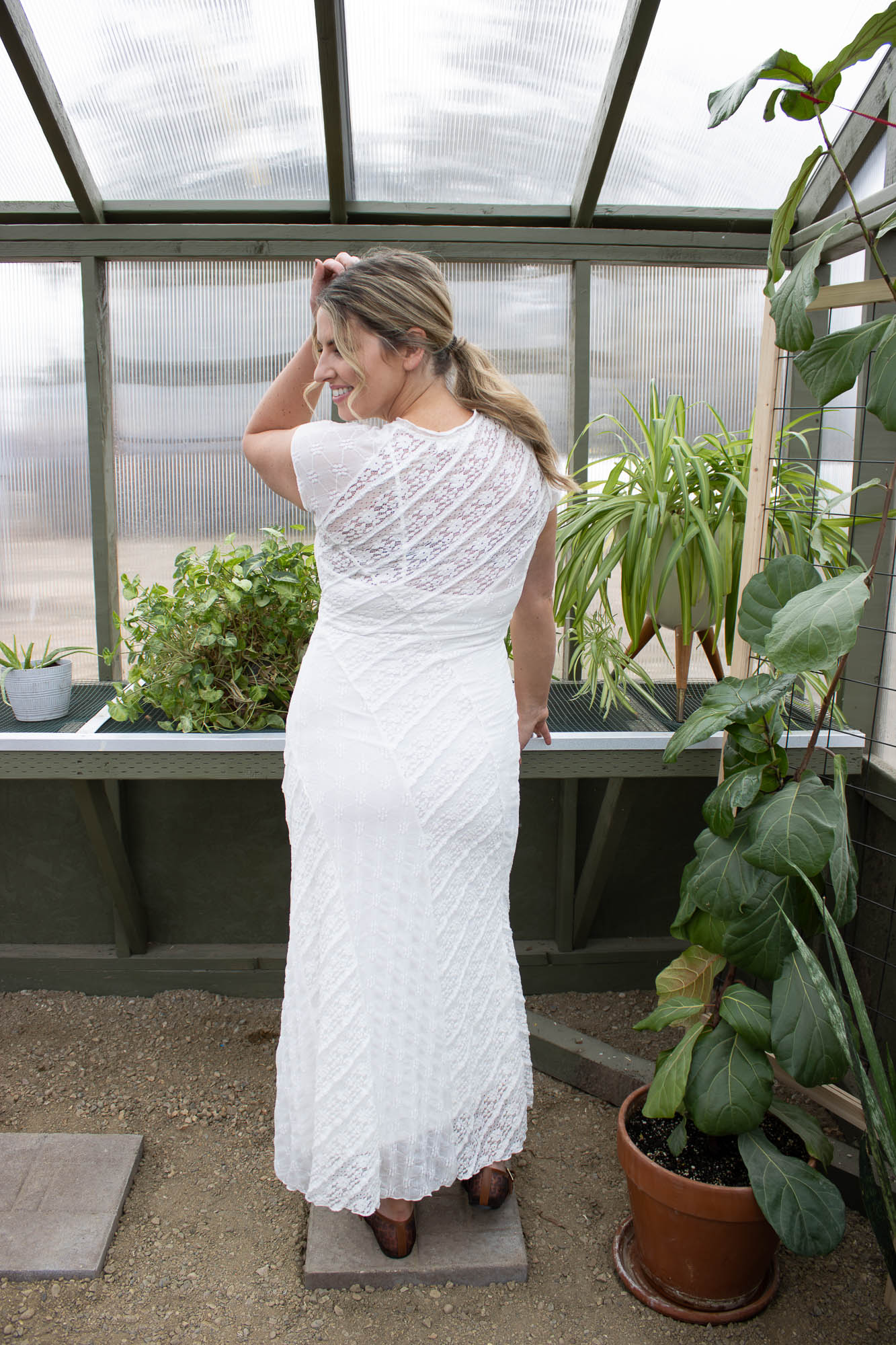 Bianca Mixed Lace Maxi Dress