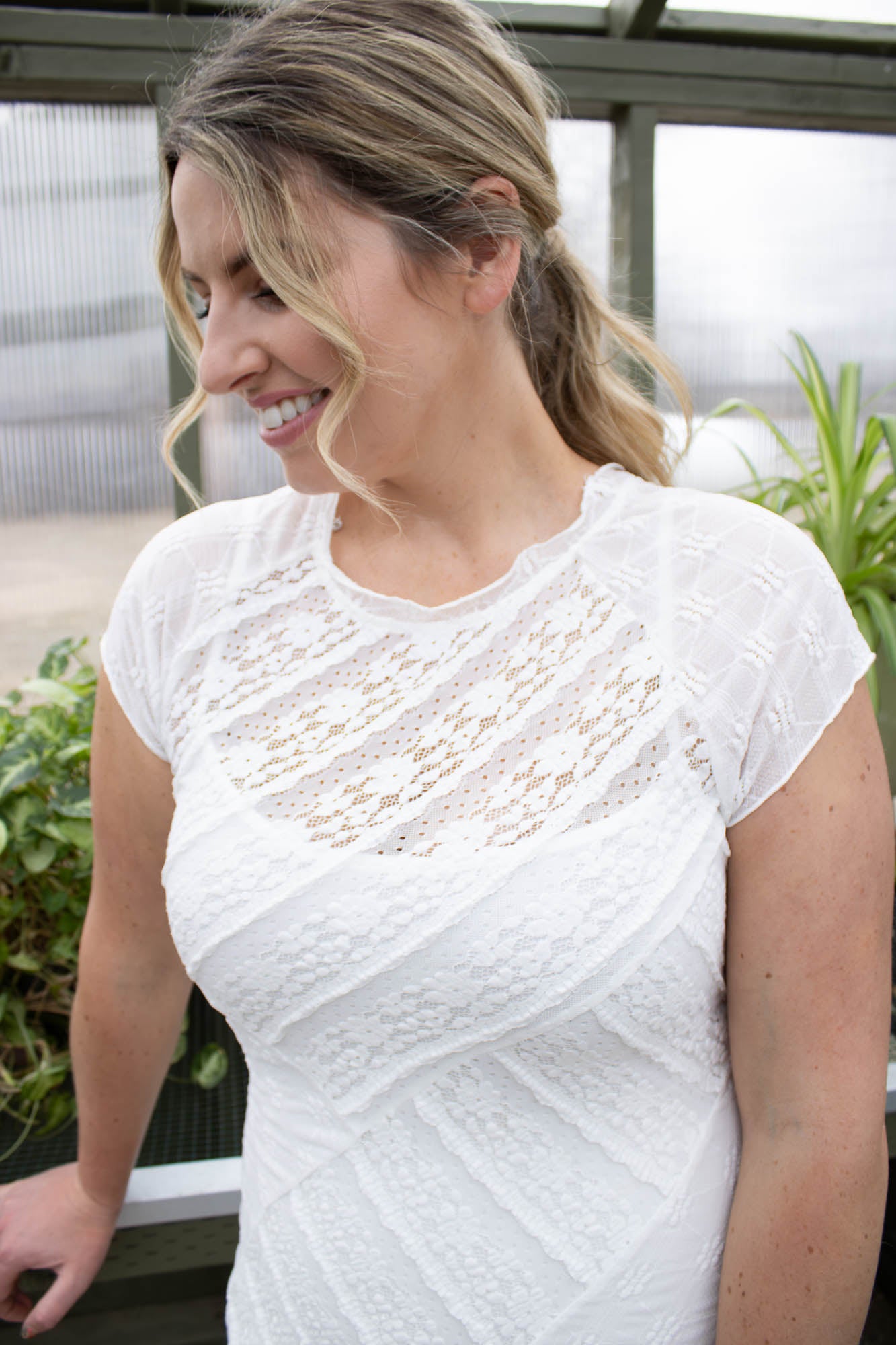 Bianca Mixed Lace Maxi Dress