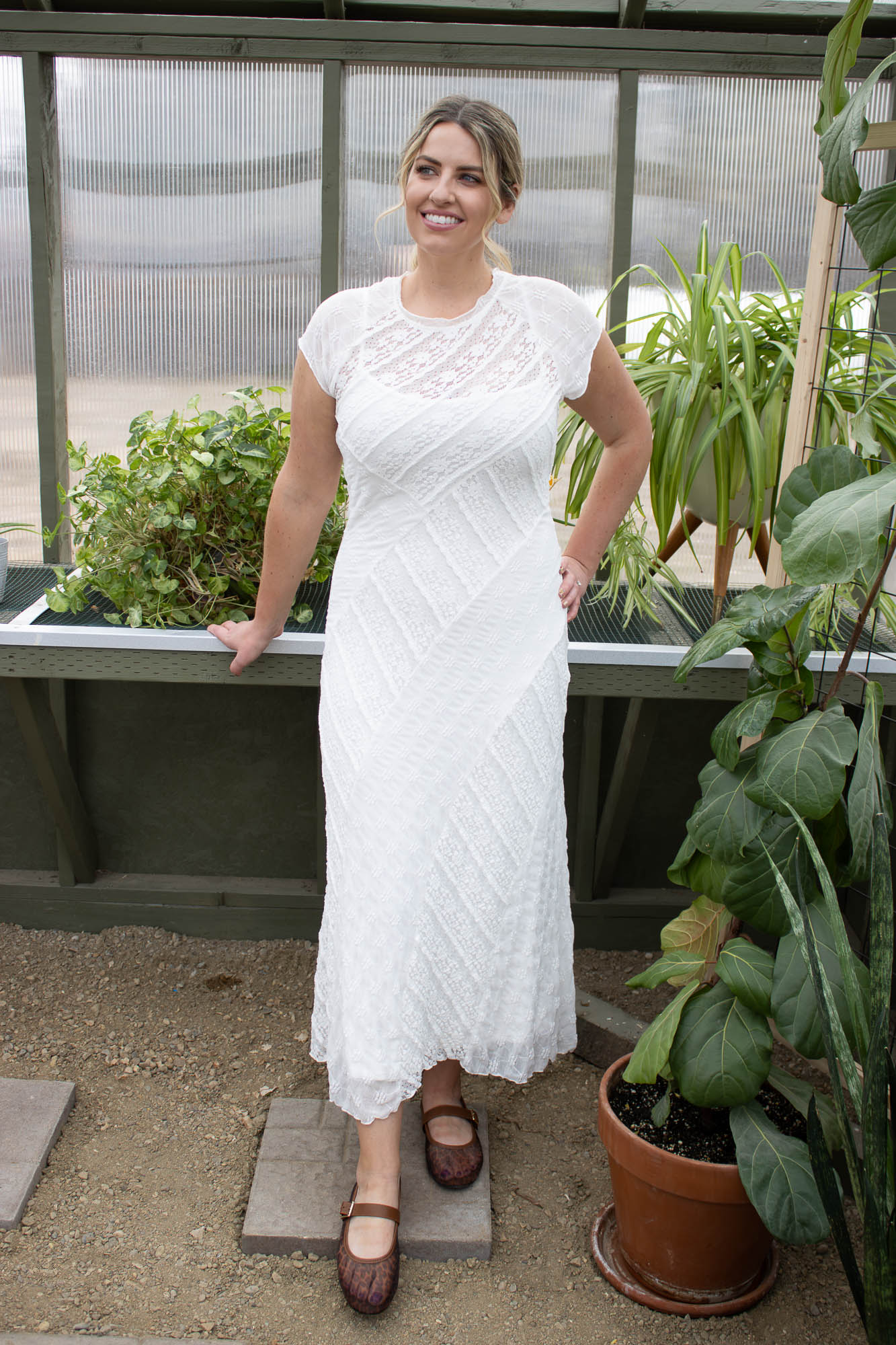 Bianca Mixed Lace Maxi Dress