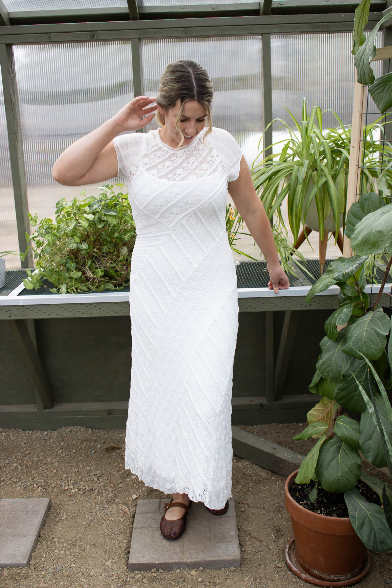 Bianca Mixed Lace Maxi Dress