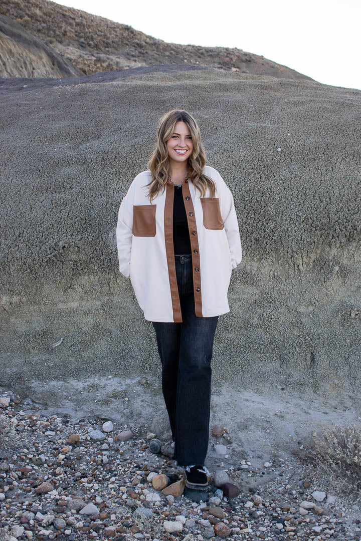 Stockton Faux Suede Shacket