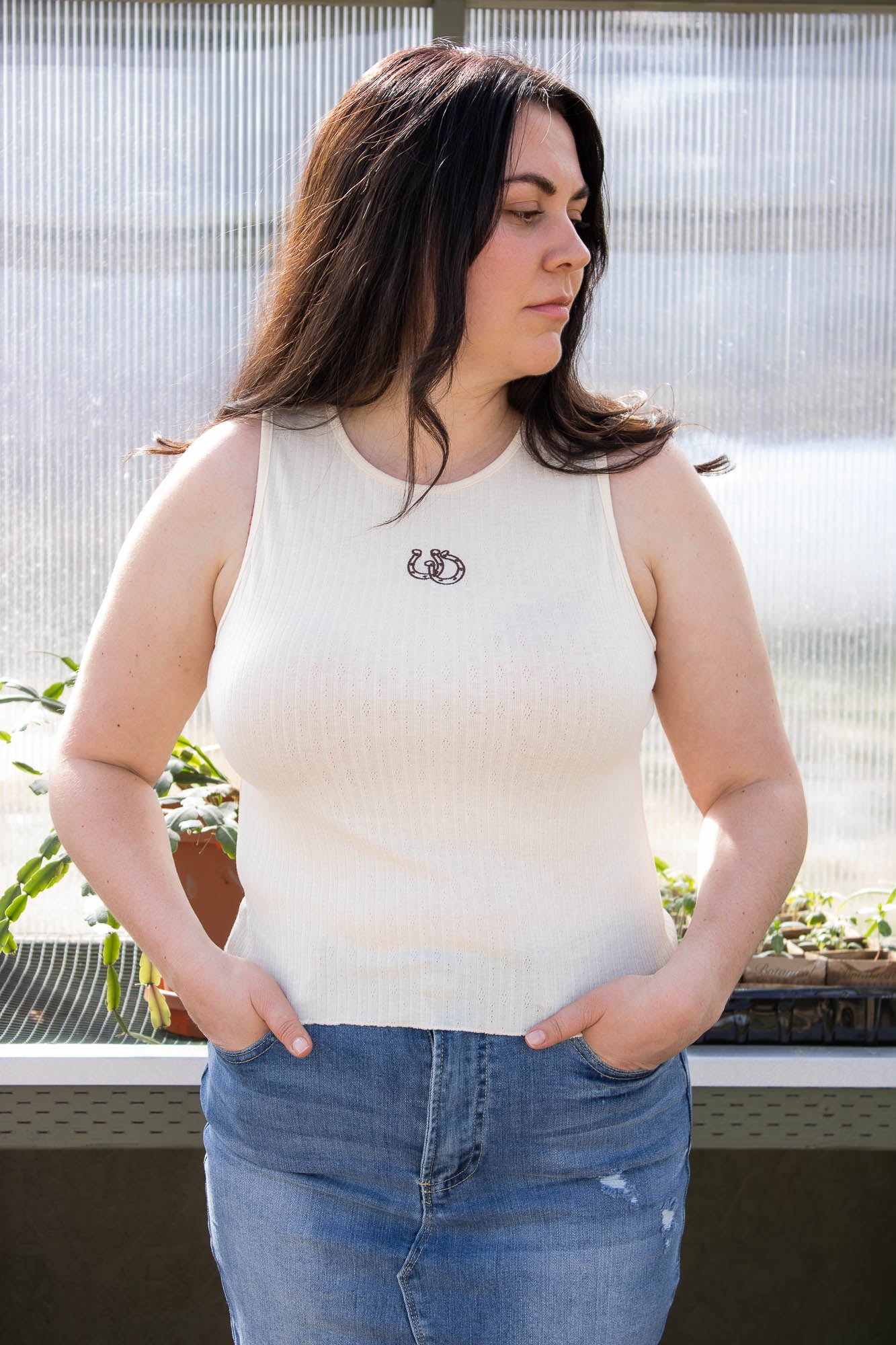 Dakota Horseshoe Knit Tank
