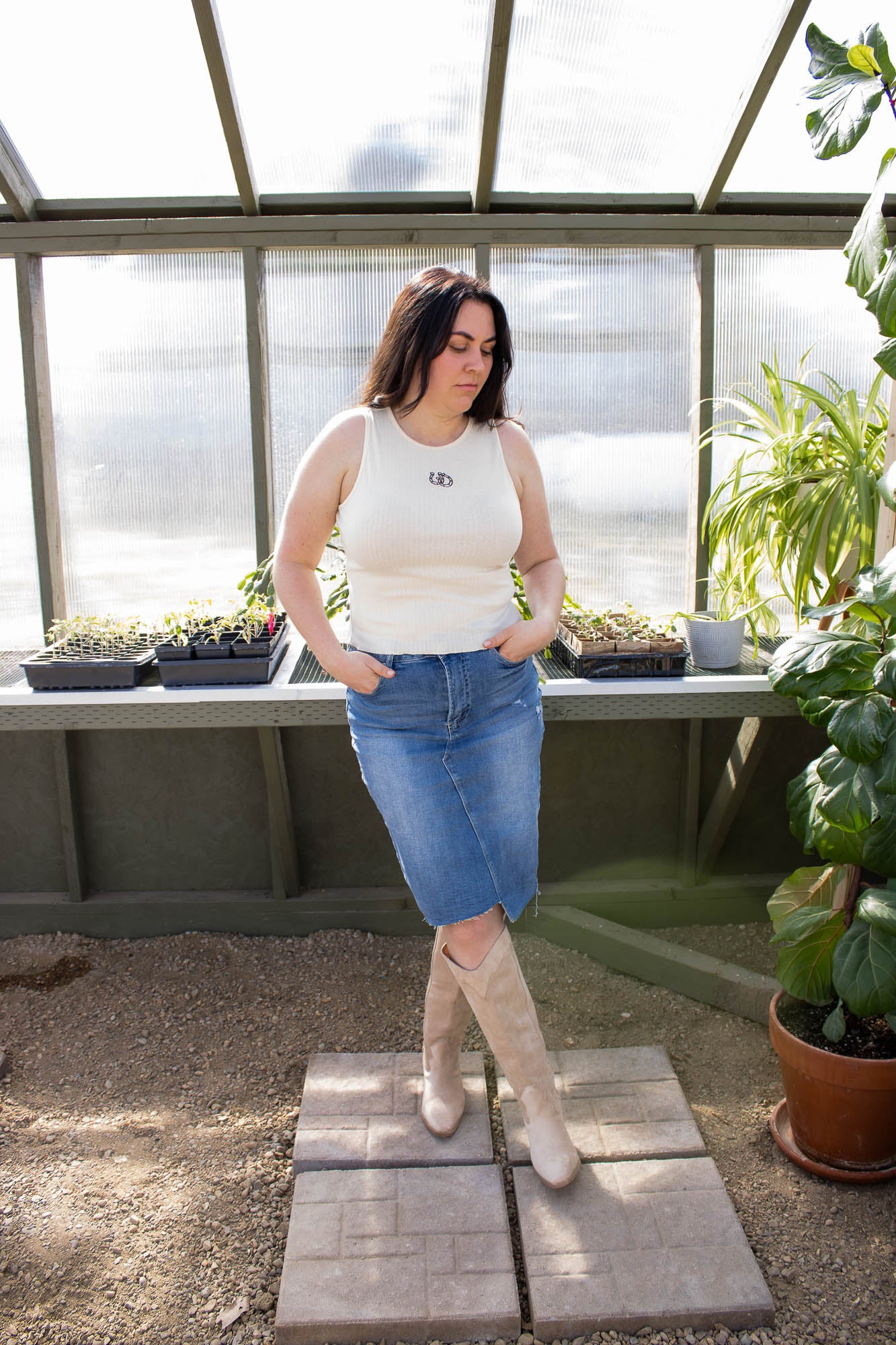 Dakota Horseshoe Knit Tank