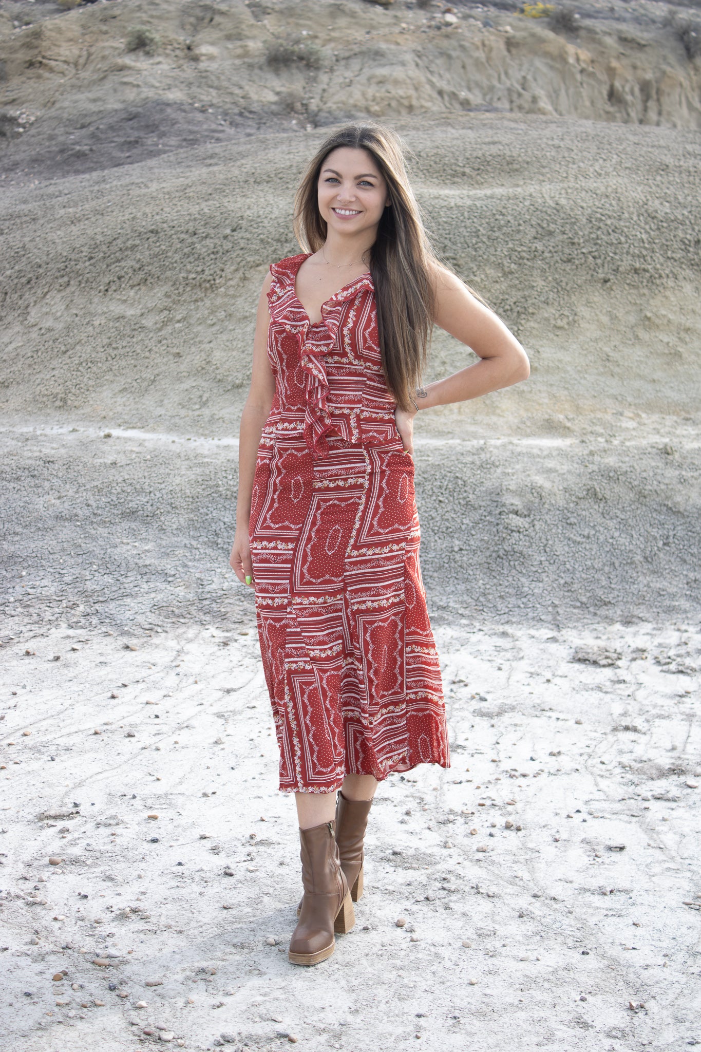 Harmony Print Skirt and Top Set