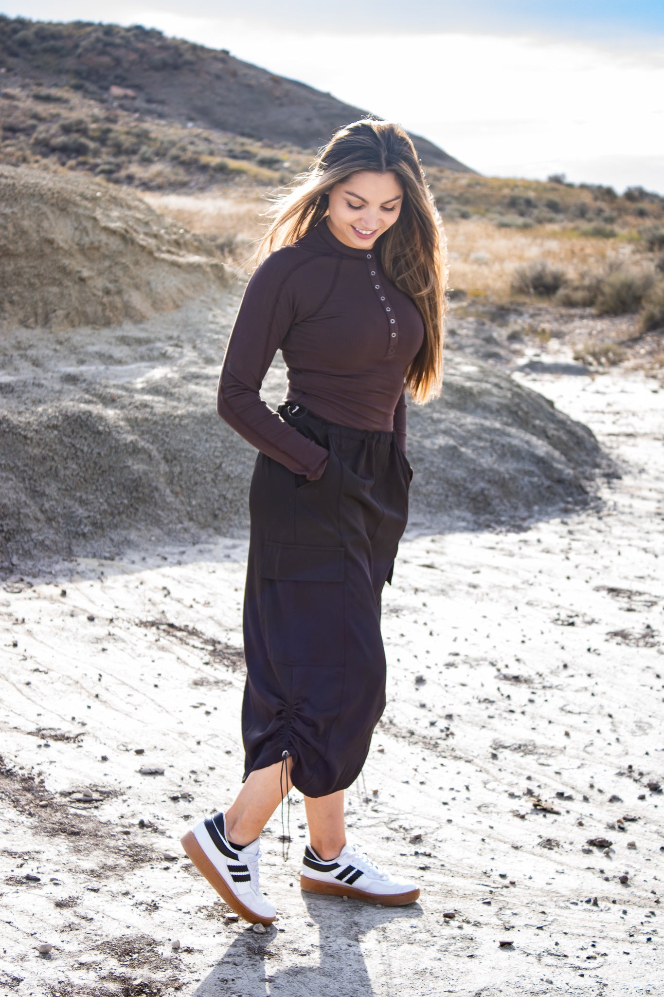 Morena Cargo Maxi Skirt