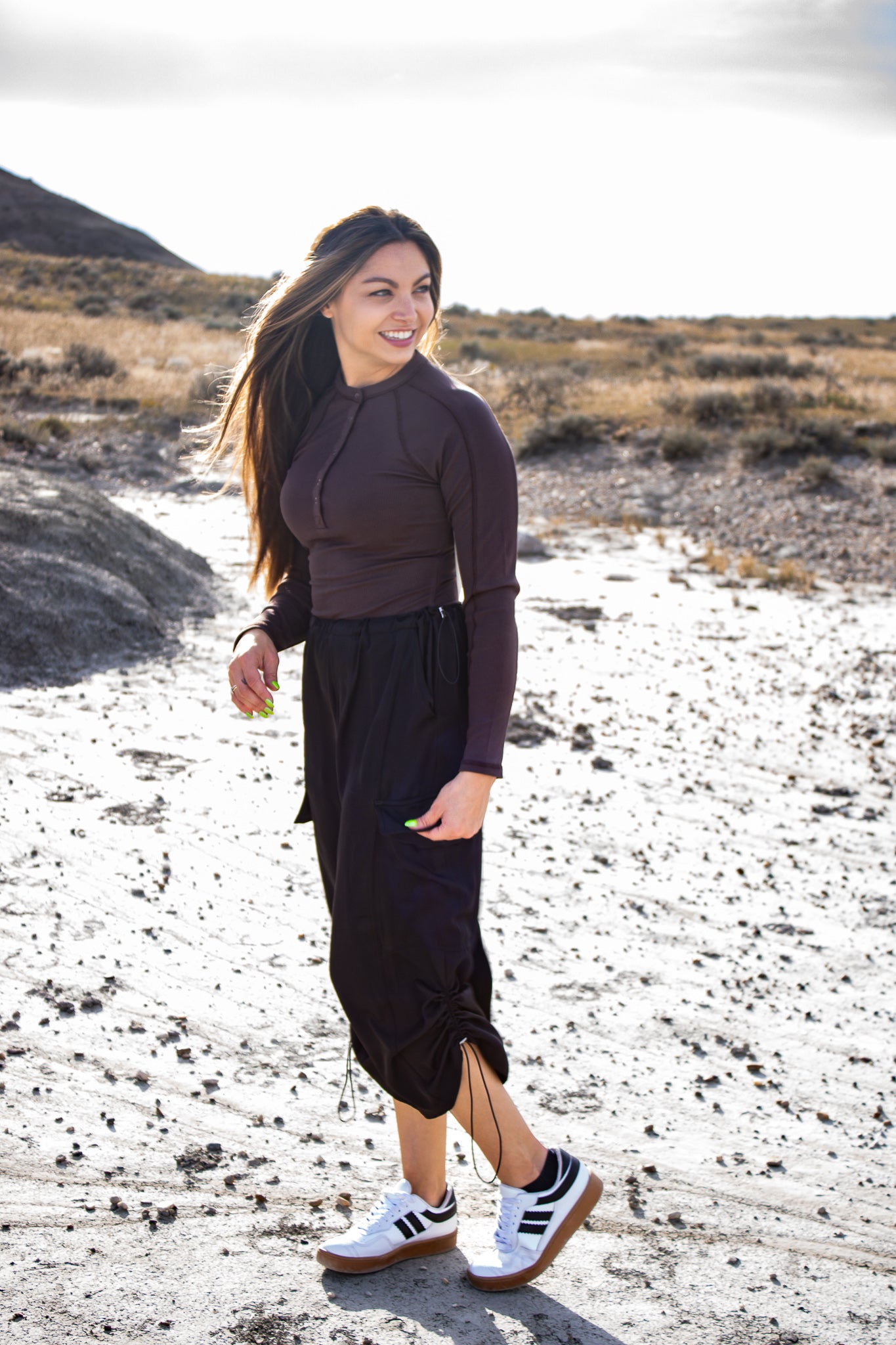 Morena Cargo Maxi Skirt