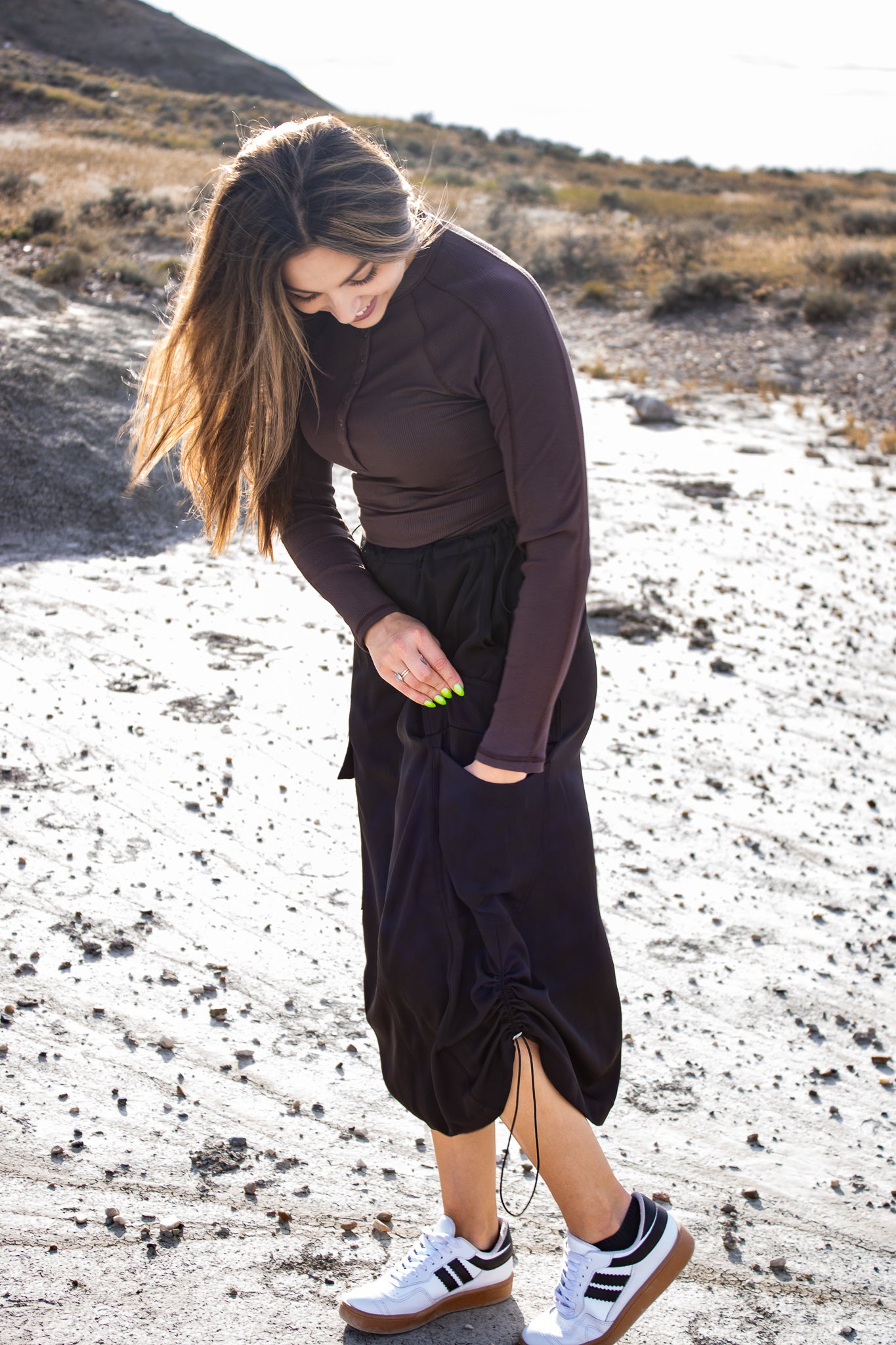 Morena Cargo Maxi Skirt
