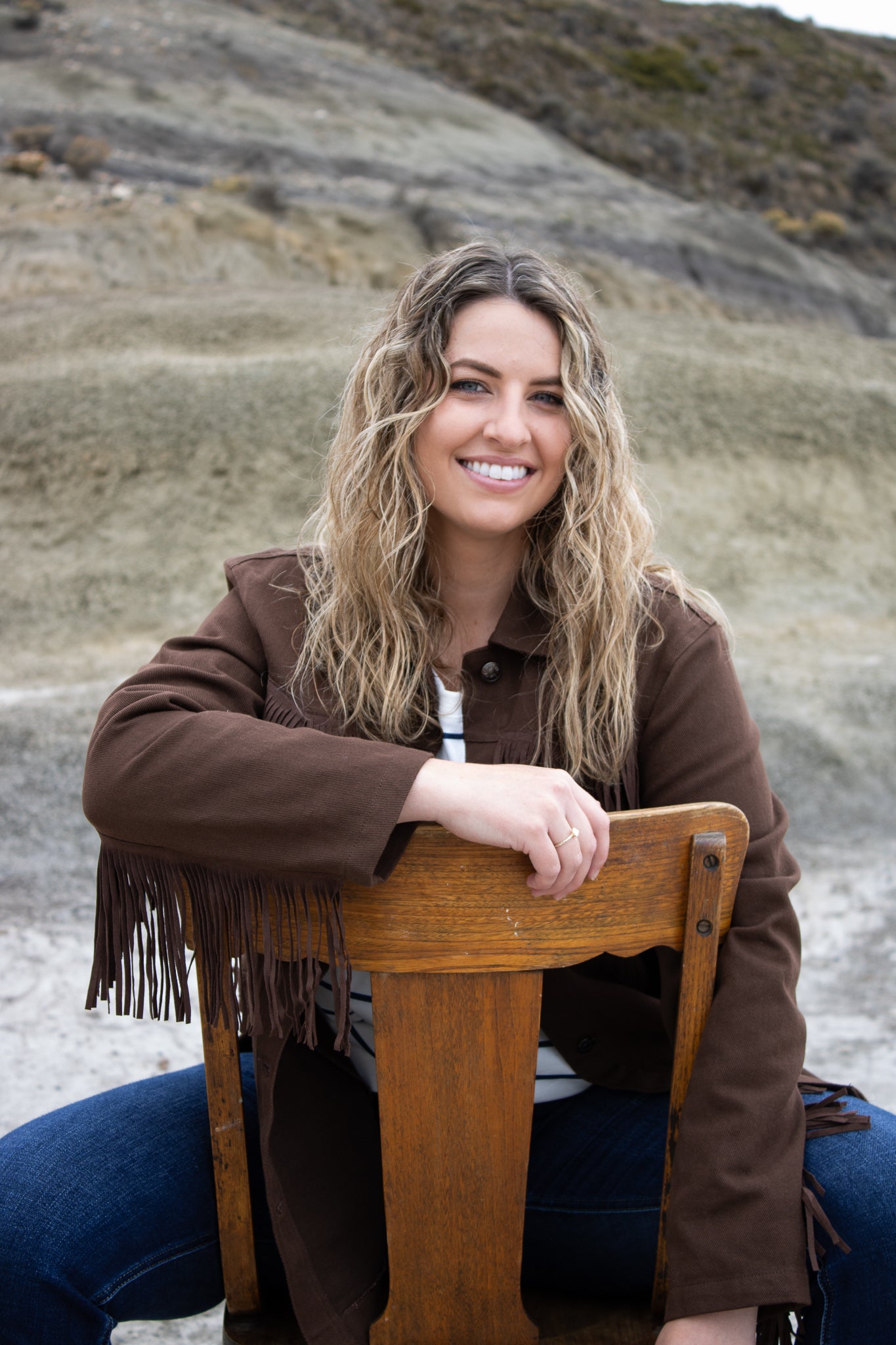 Santa Fe Espresso Western Fringe Jacket