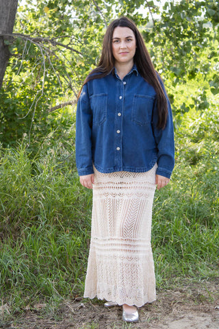 Nevada Denim and Suede Jacket