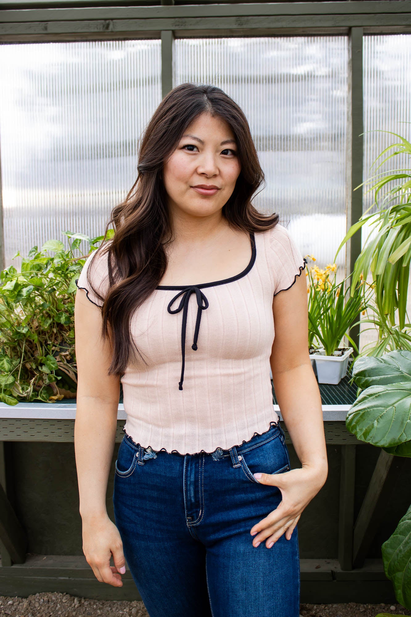 Jada Square Neck Tee