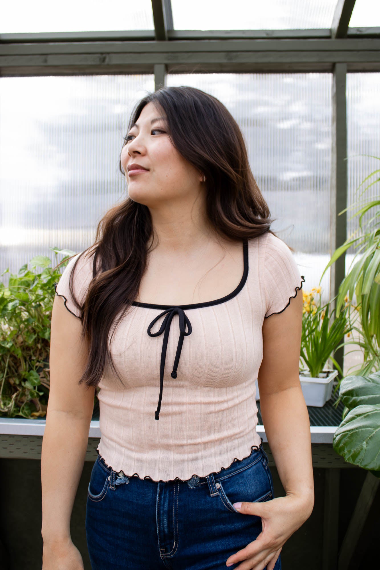 Jada Square Neck Tee