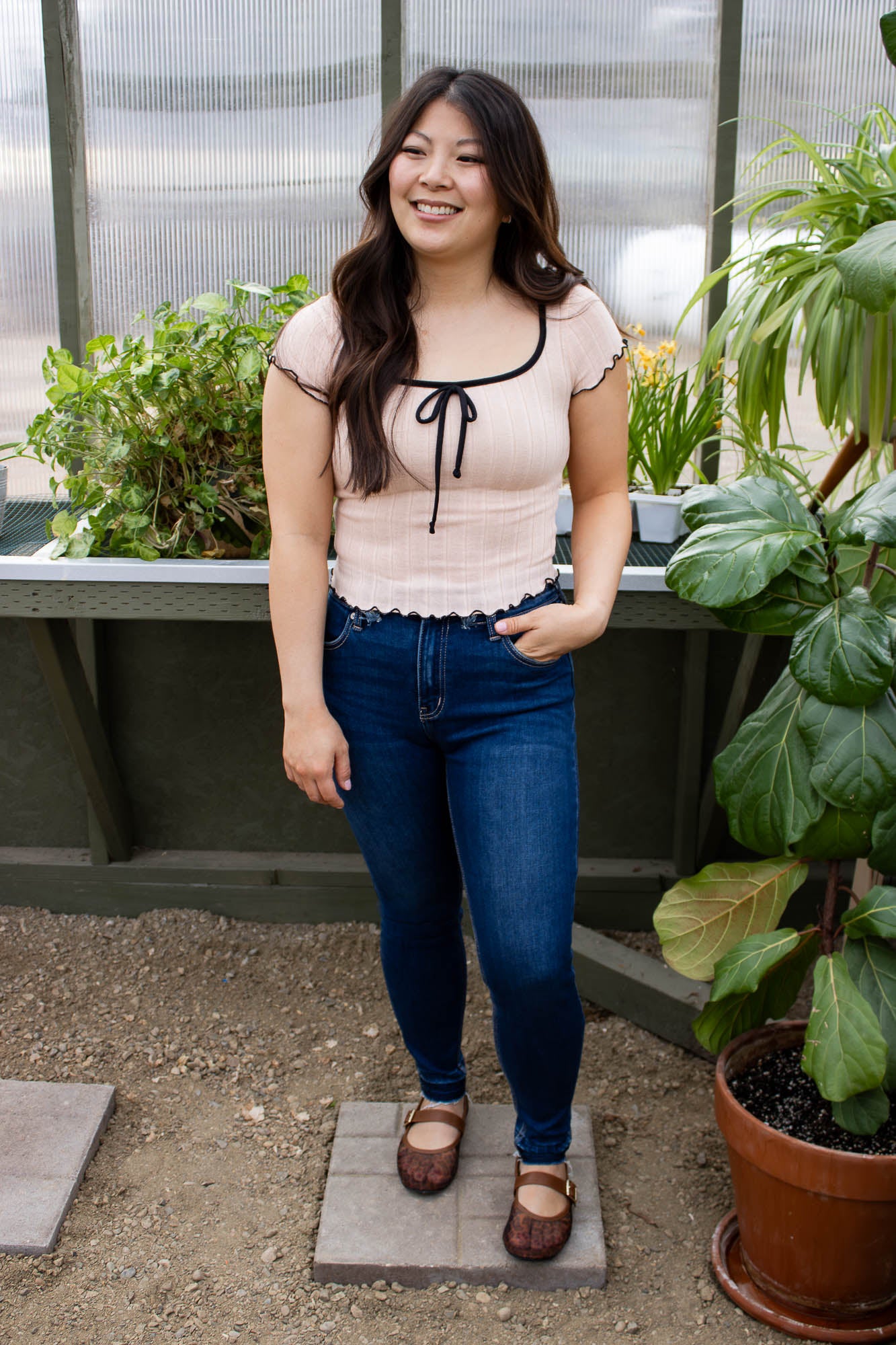 Jada Square Neck Tee