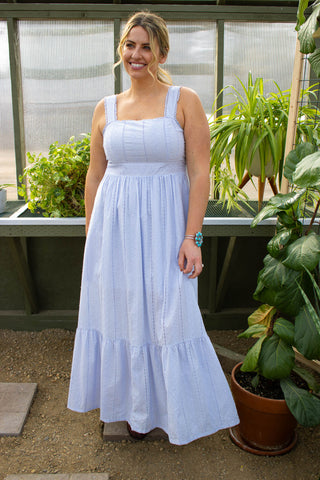 Garland Open Back Midi Dress