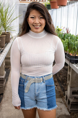 Alina Off Shoulder Cropped Sweatshirt