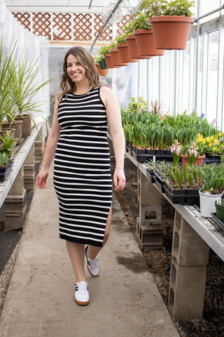 Garland Open Back Midi Dress