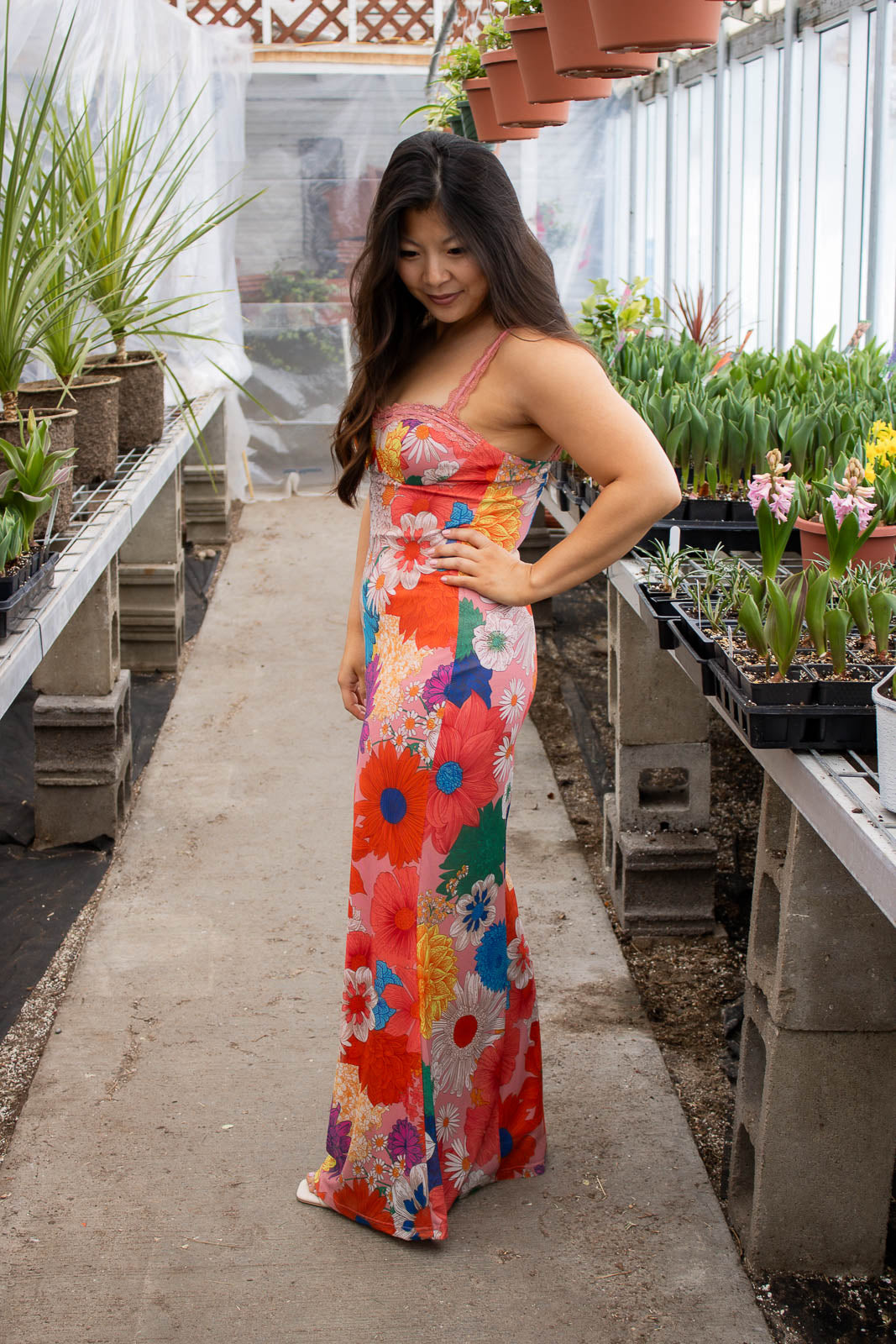 Marietta Floral Print Maxi Dress