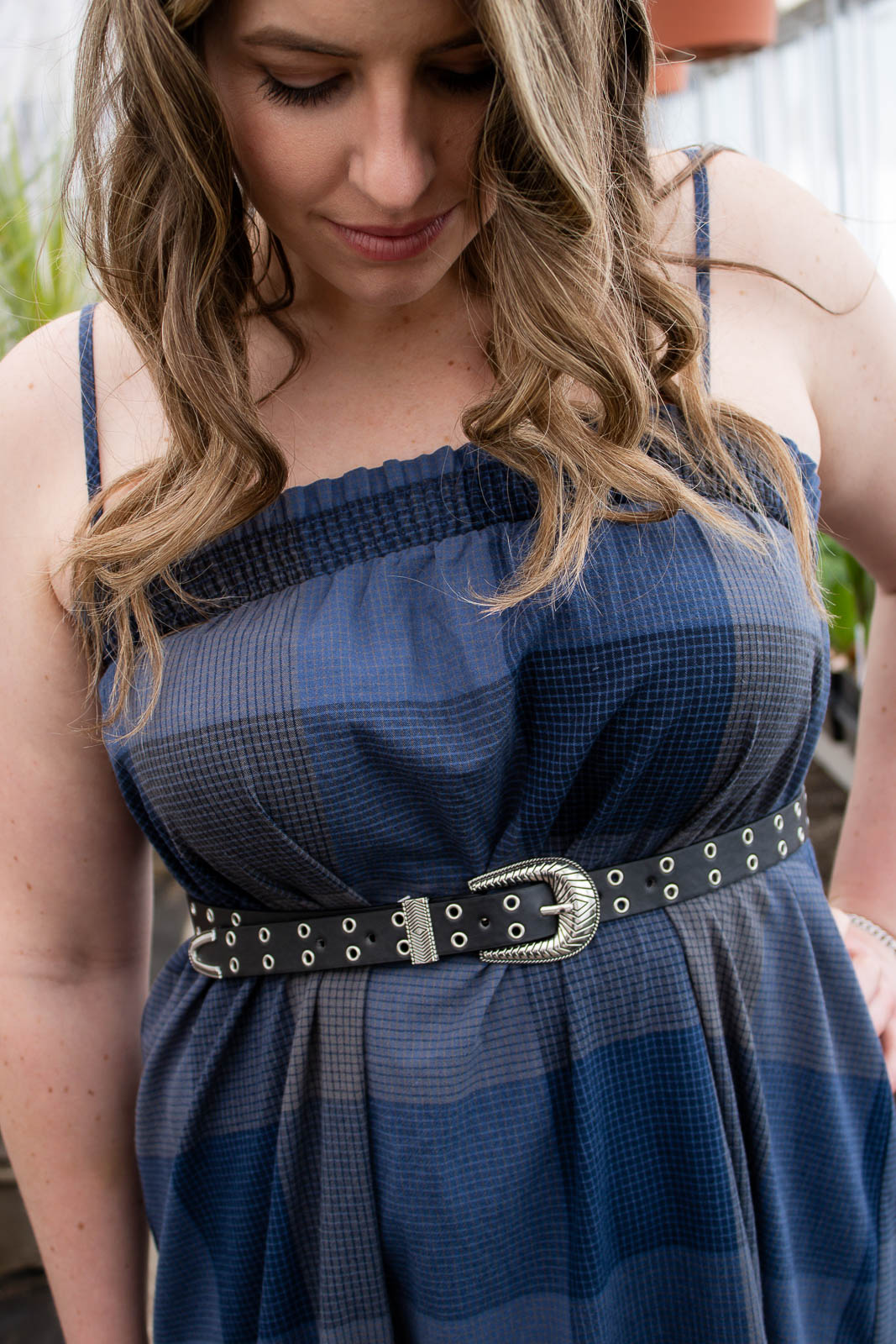Drake Double Grommet PU Leather Belt