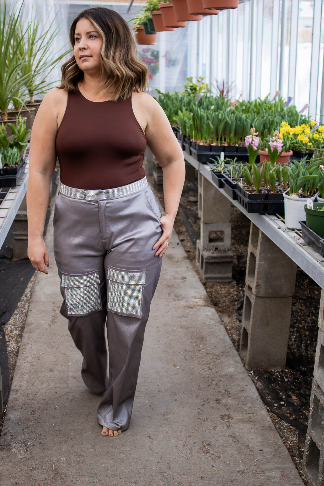 Metallica Rhinestone Cargo Pants