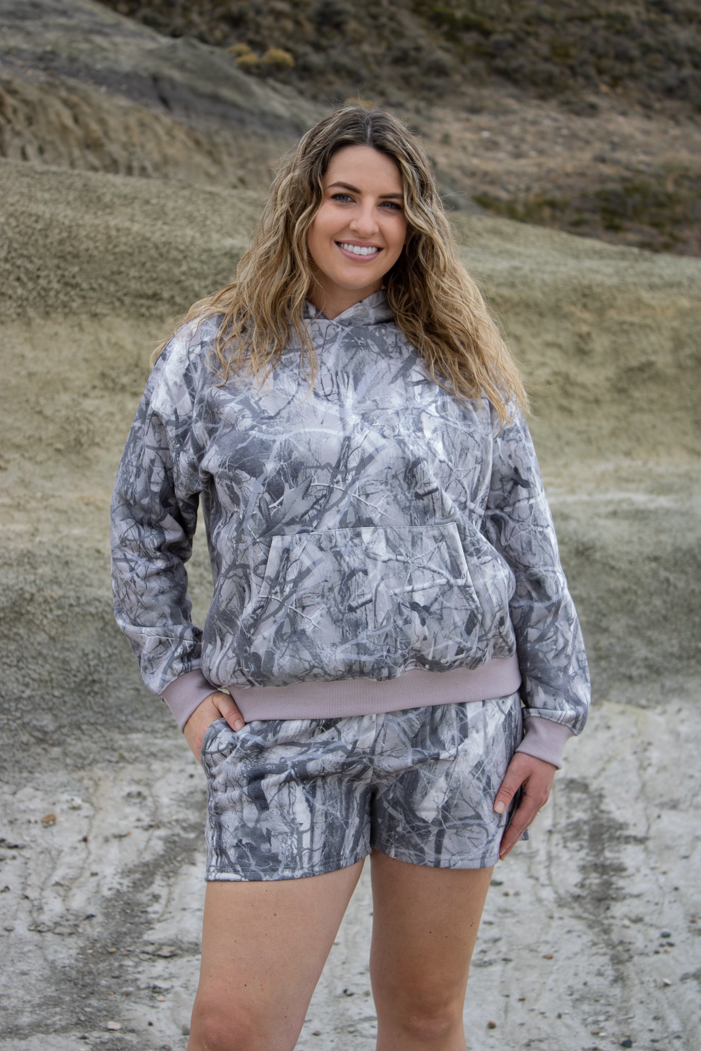 Twilight Camo Hoodie & Shorts Set