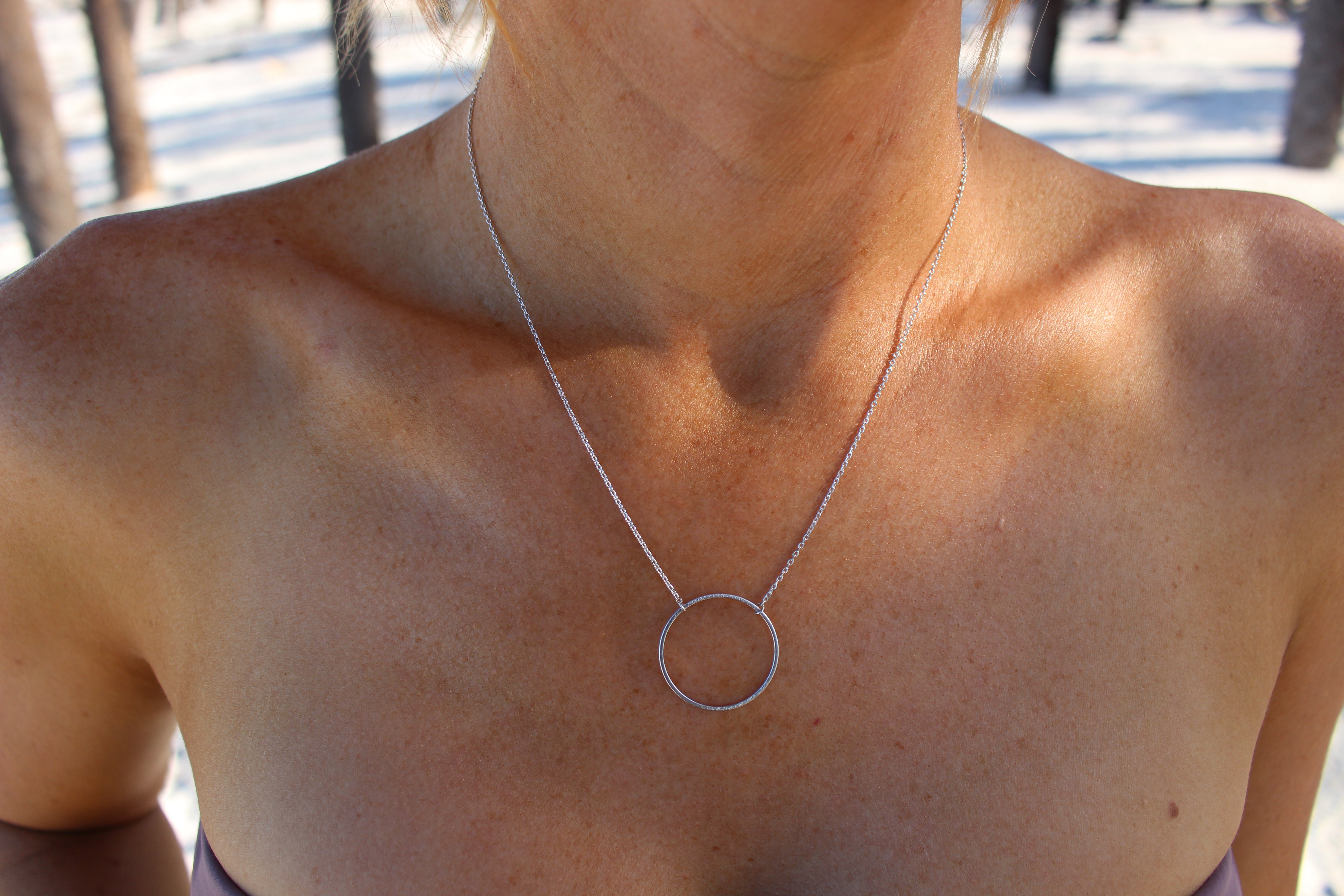 Skinny Circle Necklace