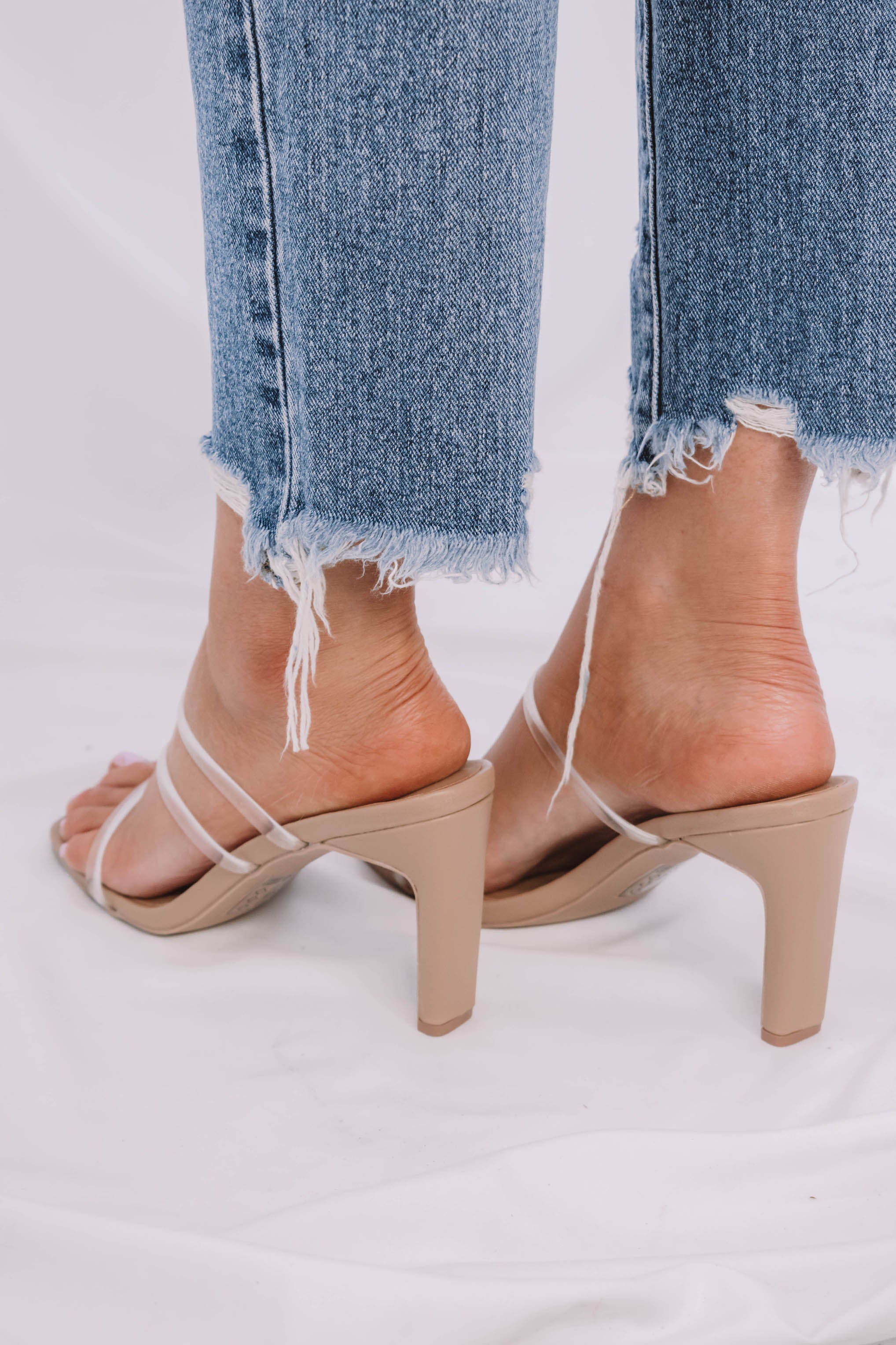 Dana Clear Strap Heel