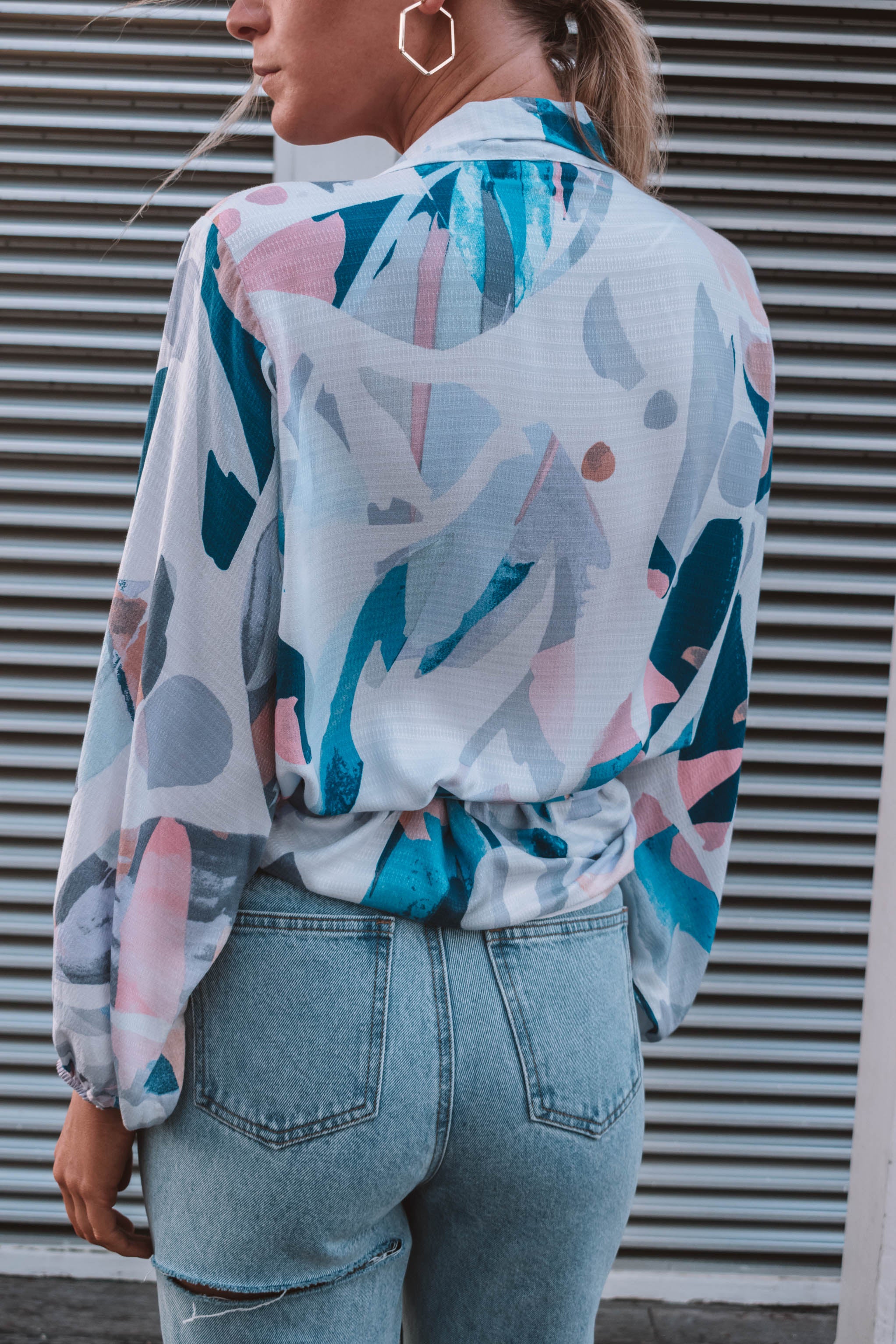 Caldera Printed Kimono Wrap Top